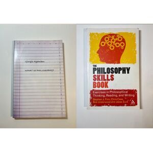 Lot of 2 Philosophy Books: Philosophy Skills Book, What is Philosophy V GOOD/ACC